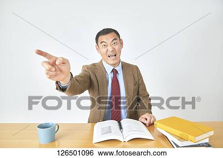 Stock Photograph - Mature Japanese businessman. Fotosearch