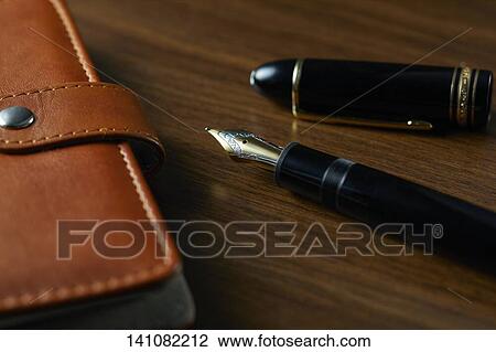 Notebook And Fountain Pen View Large Photo Image Stock Image - Notebook And Fountain Pen. Fotosearch