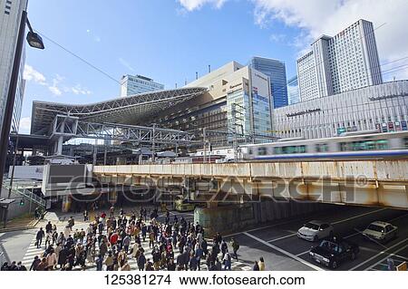Picture - Osaka cityscape. Fotosearch