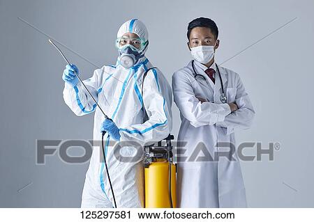 Stock Image - Pandemic disease prevention. Fotosearch
