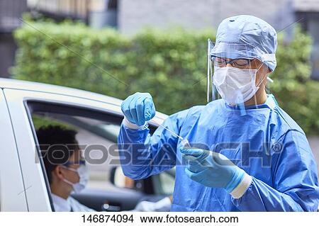 Picture - Pandemic prevention measures. Fotosearch