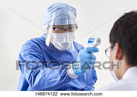 Stock Image - Pandemic prevention measures. Fotosearch