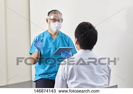 Stock Image - Pandemic prevention measures. Fotosearch