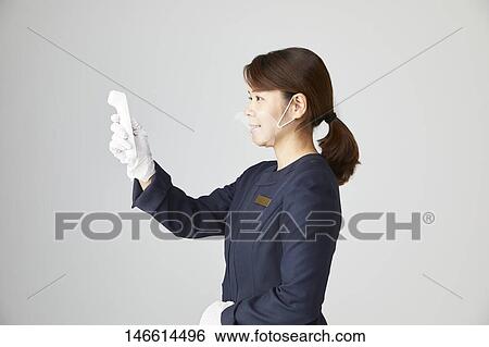 Stock Photograph - Pandemic prevention measures. Fotosearch