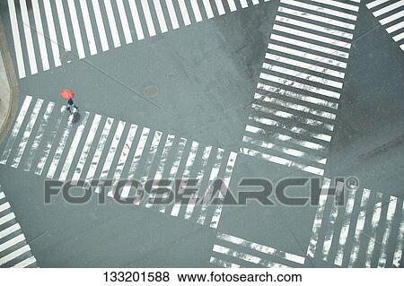 People Crossing A Crossroad On A Rainy Day In Tokyo, Japan View Large Photo Image Stock Photo - People Crossing A Crossroad On A Rainy Day In Tokyo, Japan. Fotosearch