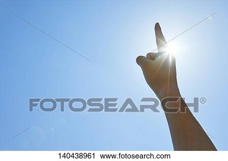 Raised Hand To The Sky View Large Photo Image Stock Image - Raised Hand To The Sky. Fotosearch