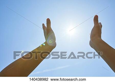 Raised Hand To The Sky View Large Photo Image Stock Image - Raised Hand To The Sky. Fotosearch