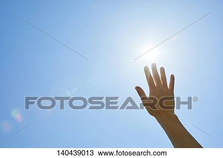 Raised Hand To The Sky View Large Photo Image Stock Image - Raised Hand To The Sky. Fotosearch