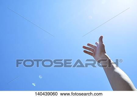 Raised Hand To The Sky View Large Photo Image Stock Image - Raised Hand To The Sky. Fotosearch