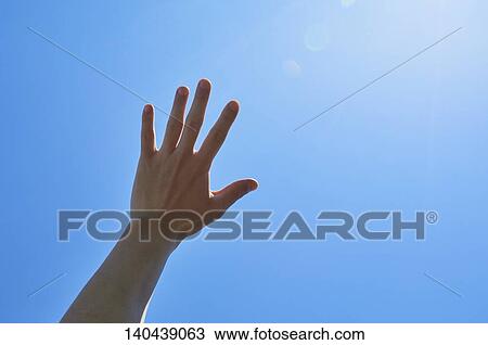 Raised Hand To The Sky View Large Photo Image Stock Image - Raised Hand To The Sky. Fotosearch