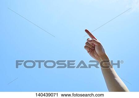 Raised Hand To The Sky View Large Photo Image Stock Image - Raised Hand To The Sky. Fotosearch