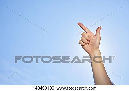 Raised Hand To The Sky View Large Photo Image Stock Photo - Raised Hand To The Sky. Fotosearch