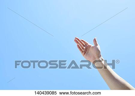 Raised Hand To The Sky View Large Photo Image Stock Photography - Raised Hand To The Sky. Fotosearch