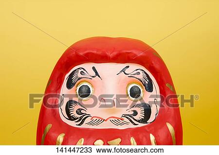 Stock Image - Red Daruma Doll. Fotosearch