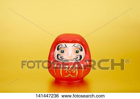 Red Daruma Doll View Large Photo Image Stock Photograph - Red Daruma Doll. Fotosearch