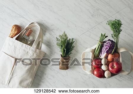 Shopping Bag And Vegetables View Large Photo Image Stock Image - Shopping Bag And Vegetables. Fotosearch
