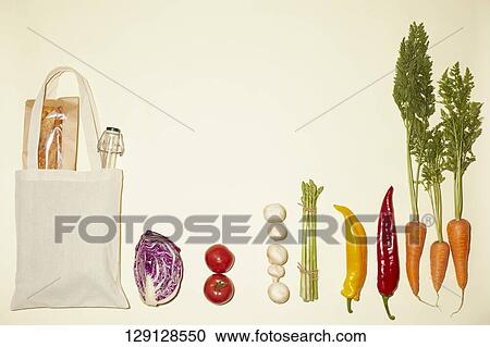 Shopping Bag And Vegetables View Large Photo Image Stock Image - Shopping Bag And Vegetables. Fotosearch