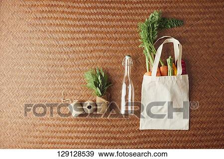 Shopping Bag And Vegetables View Large Photo Image Stock Photo - Shopping Bag And Vegetables. Fotosearch