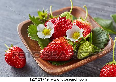 Strawberries View Large Photo Image Stock Photo - Strawberries. Fotosearch