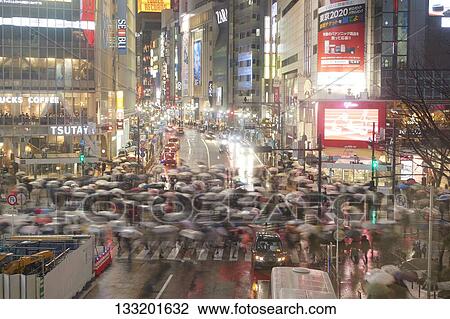Streets In Tokyo At Night, Japan View Large Photo Image Stock Image - Streets In Tokyo At Night, Japan. Fotosearch