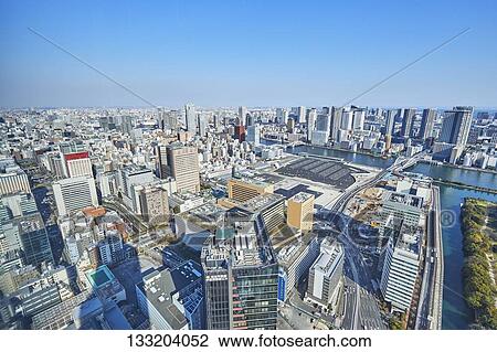 Streets In Tokyo, Japan View Large Photo Image Stock Image - Streets In Tokyo, Japan. Fotosearch