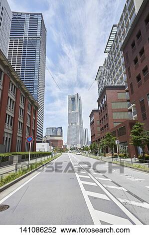 Stock Image - Streets In Yokohama, Japan. Fotosearch