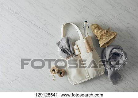 Tote Bag With Hat View Large Photo Image Stock Image - Tote Bag With Hat. Fotosearch