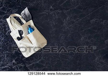 Tote Bag With Shoes And Hat View Large Photo Image Picture - Tote Bag With Shoes And Hat. Fotosearch