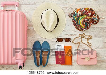 Stock Image - Travel accessories. Fotosearch
