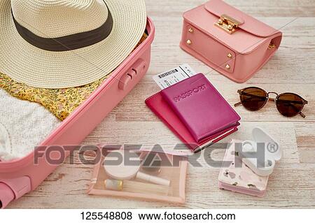 Stock Photo - Travel accessories. Fotosearch