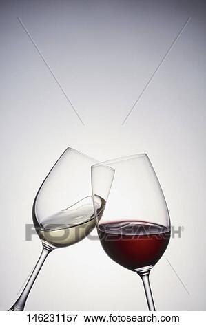 Stock Photo - Two glasses of wine. Fotosearch
