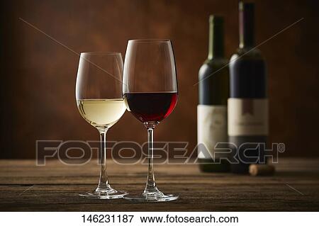 Two glasses of wine View Large Photo Image Stock Photo - Two glasses of wine. Fotosearch