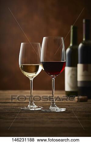Two glasses of wine View Large Photo Image Stock Photo - Two glasses of wine. Fotosearch