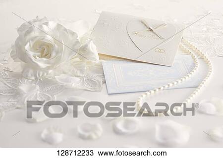 Stock Image - Wedding Letter With Flowers. Fotosearch