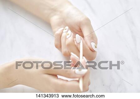 Woman Hands With Nails Art View Large Photo Image Stock Image - Woman Hands With Nails Art. Fotosearch