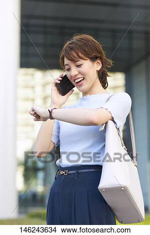 Young Japanese woman outside View Large Photo Image Picture - Young Japanese woman outside. Fotosearch