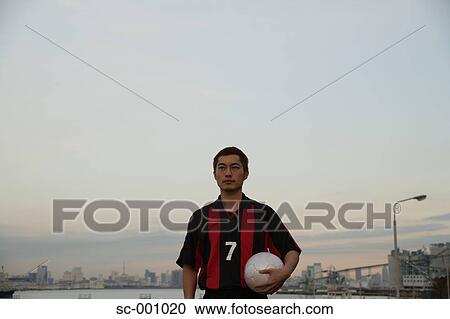 Portrait of soccer player View Large Photo Image Stock Image - Portrait of soccer player. Fotosearch