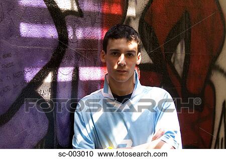 Portrait of teenage boy in soccer shirt View Large Photo Image Stock Image - Portrait of teenage boy in soccer shirt. Fotosearch
