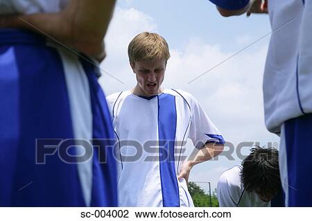 Half-time team talk View Large Photo Image Stock Image - Half-time team talk. Fotosearch