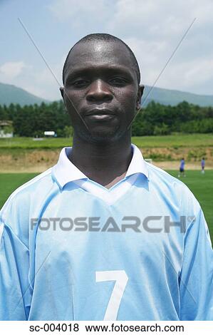 Portrait of soccer player View Large Photo Image Stock Photo - Portrait of soccer player. Fotosearch
