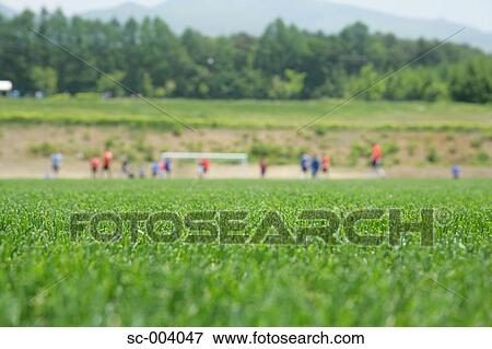 Soccer game in distance View Large Photo Image Stock Photo - Soccer game in distance. Fotosearch