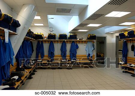 Players' changing room View Large Photo Image Stock Image - Players' changing room. Fotosearch