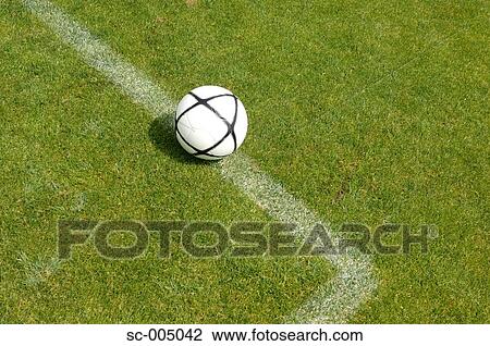 Soccer ball on edge of six yard box View Large Photo Image Stock Image - Soccer ball on edge of six yard box. Fotosearch
