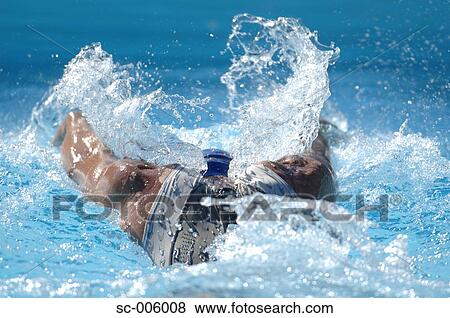 Male Swimmer Swimming Butterfly View Large Photo Image Stock Photo - Male Swimmer Swimming Butterfly. Fotosearch