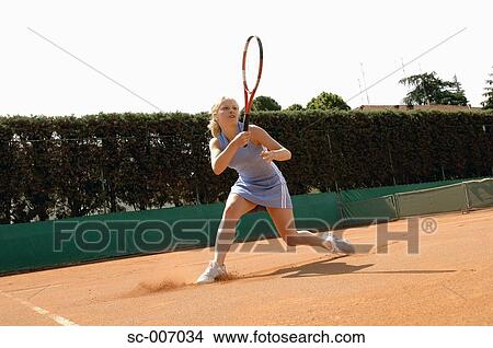 Front View of Female Tennis Player View Large Photo Image Picture - Front View of Female Tennis Player. Fotosearch