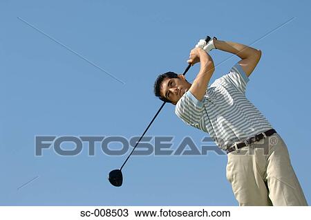 Young Man Playing Golf View Large Photo Image Stock Image - Young Man Playing Golf. Fotosearch
