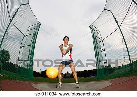 Male Hammer Thrower View Large Photo Image Picture - Male Hammer Thrower. Fotosearch