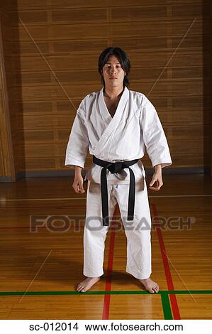Picture - Portrait of a Blackbelt. Fotosearch