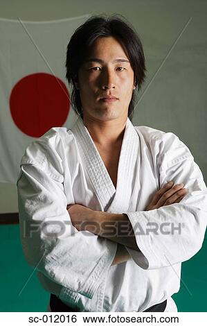 Stock Photograph - Portrait of a Blackbelt. Fotosearch