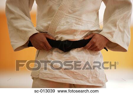 Midsection of a Judo Black Belt View Large Photo Image Stock Photo - Midsection of a Judo Black Belt. Fotosearch